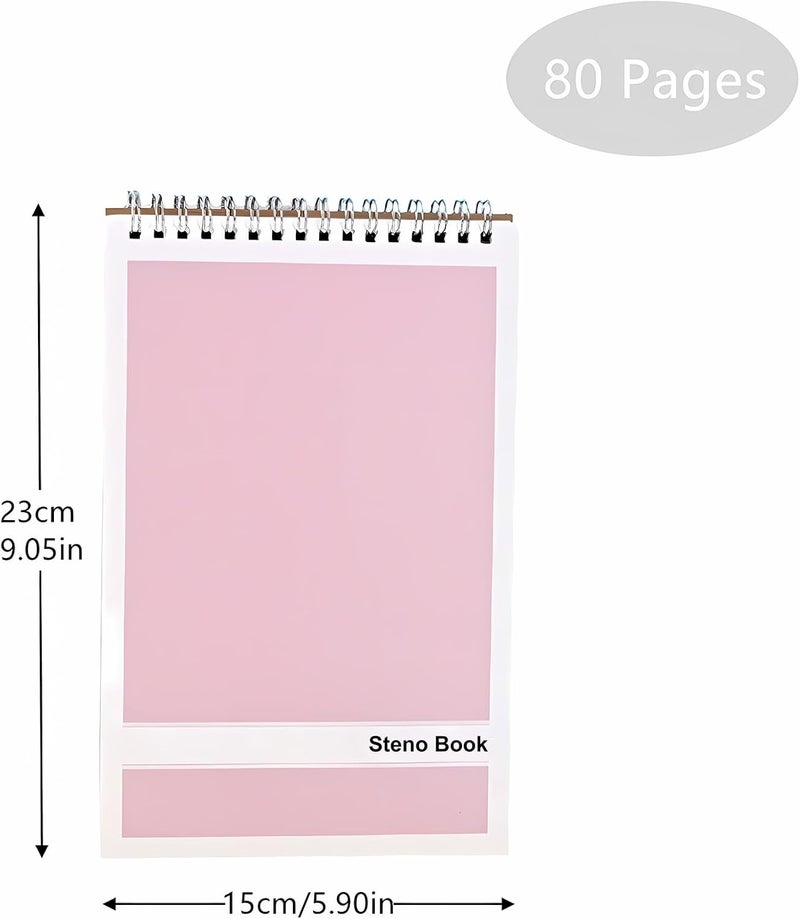 Duxesuk Steno Pads – 6x9 Inches 80 Sheets Steno Notebooks for Writing Notes in School, University, College & Office (2PCS Turquoise) - Image 3